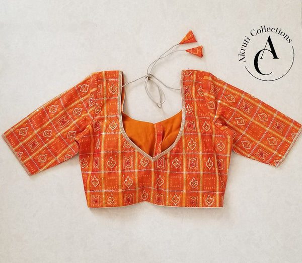 MG5 - Ikkat Silk Blouse