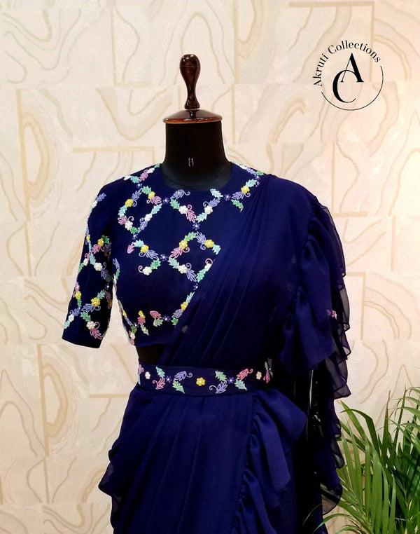 RF1 - Ruffle Saree