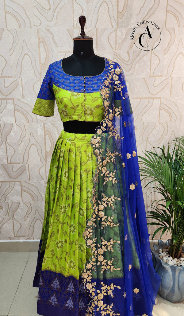 LH27 - Dupion Lehenga