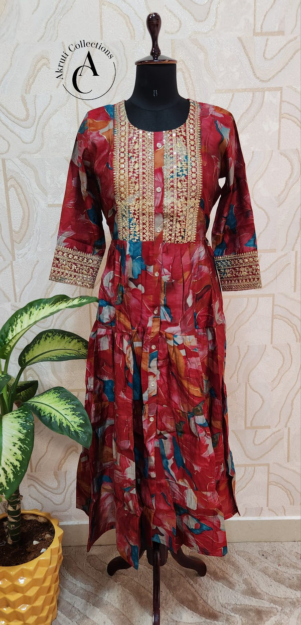 D2437 - Printed Kurti