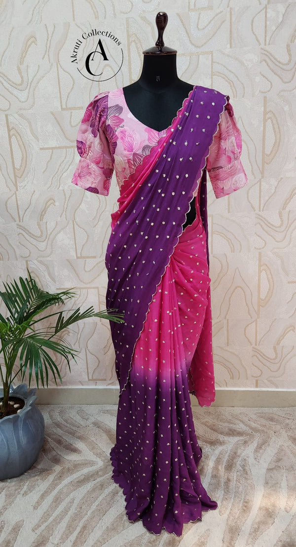 CH85 - Shaded Saree