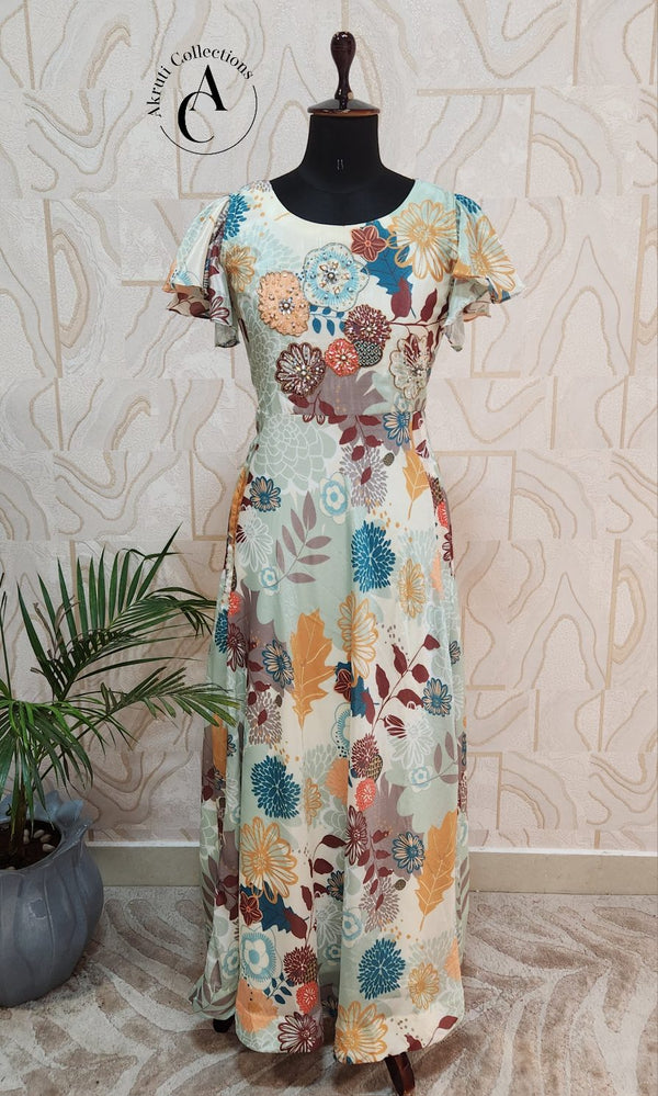 4610 - Floral Kurti