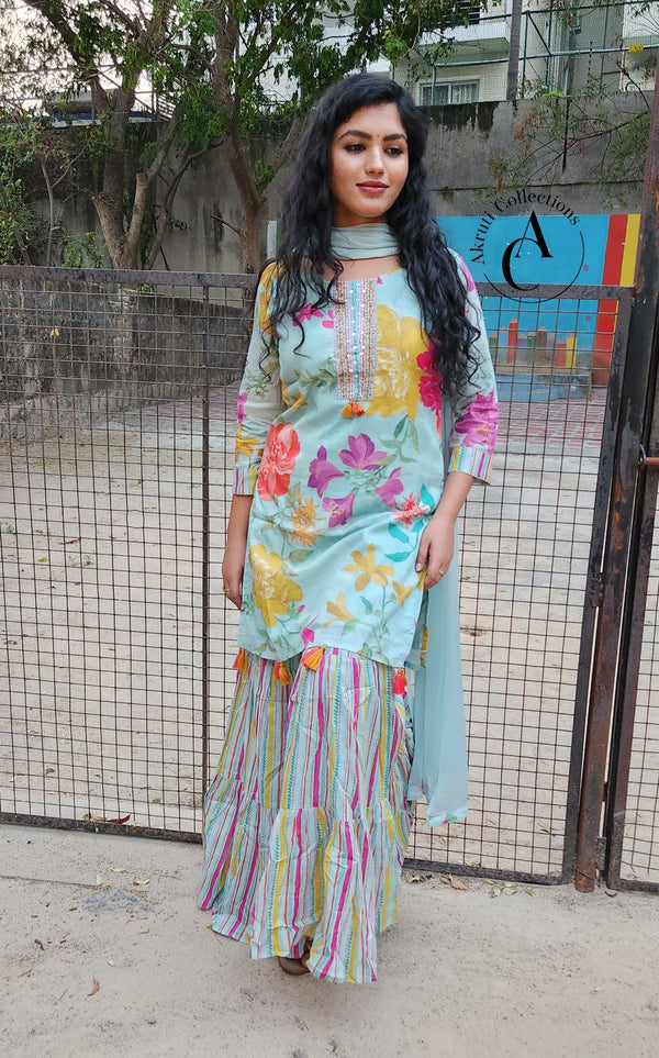 5225 - 3Pcs Kurti Set