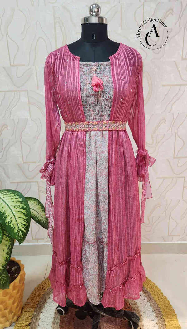 Z3340 - 2PC Kurti Frock