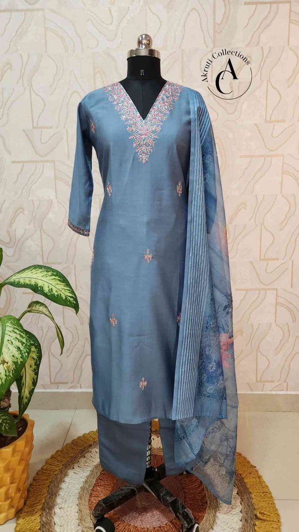 D743 - 3PC Kurti Set