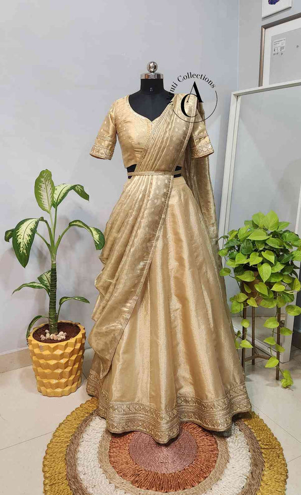 LH176 - Tissue Half Saree