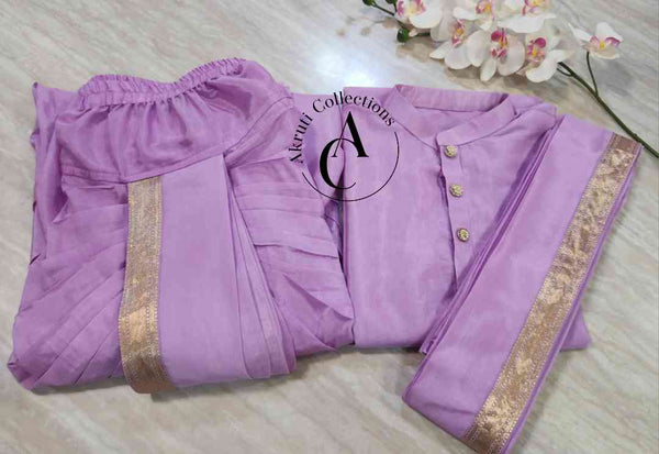 Traditional Silk Dhoti Set