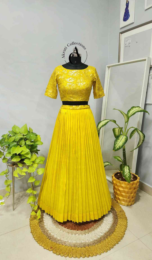 LH217 - Crop Top Lehanga