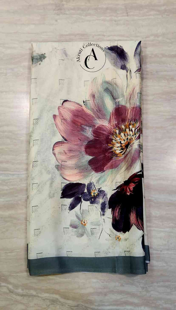 VS4 - Georgette Satin Saree