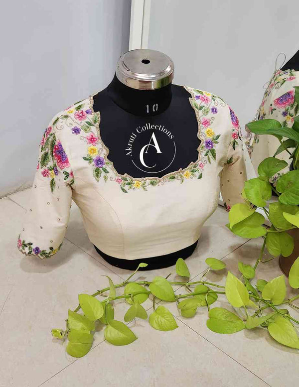 B150 - Raw Silk Blouse