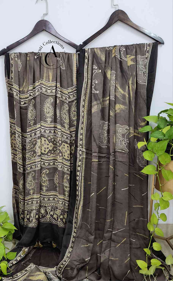 AJ12 - Ajrakh Saree