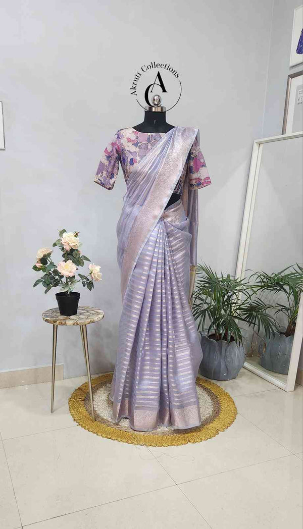 OT28 - Organza Tissue Saree
