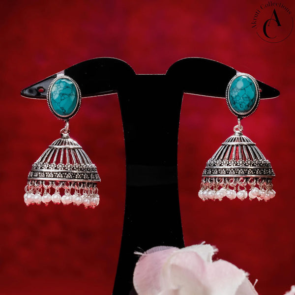 ER90 - Oxidized Jhumkas