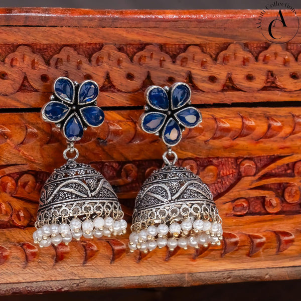 ER45 - Oxidized Jhumkas