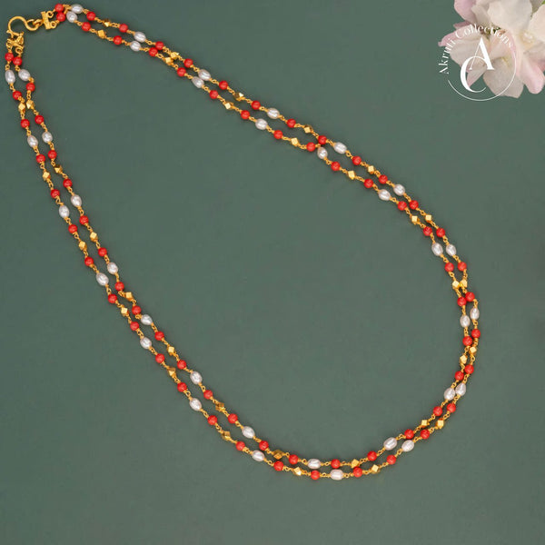 NS560 - Coral Pearl Mala