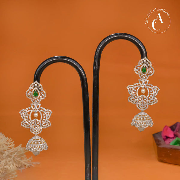 ER261 - Diamond Jhumkas
