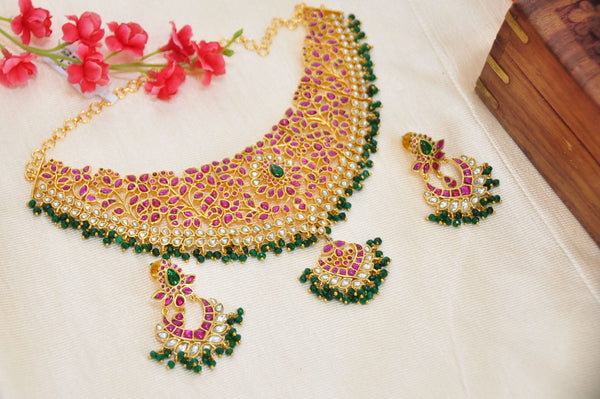 NS696 - Kundan Polki Set