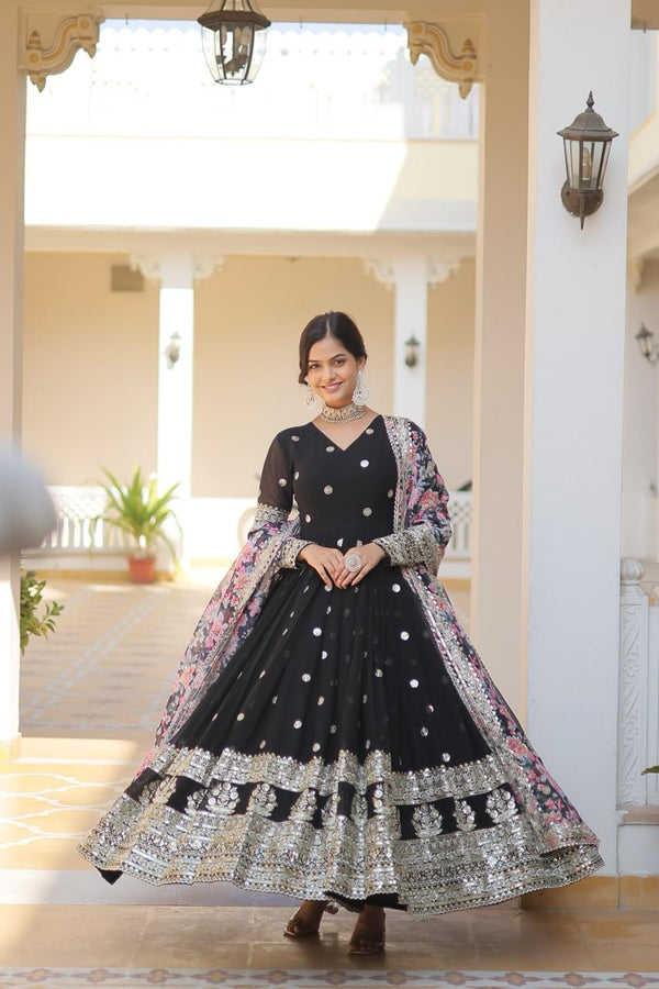 L185 - Black Anarkali