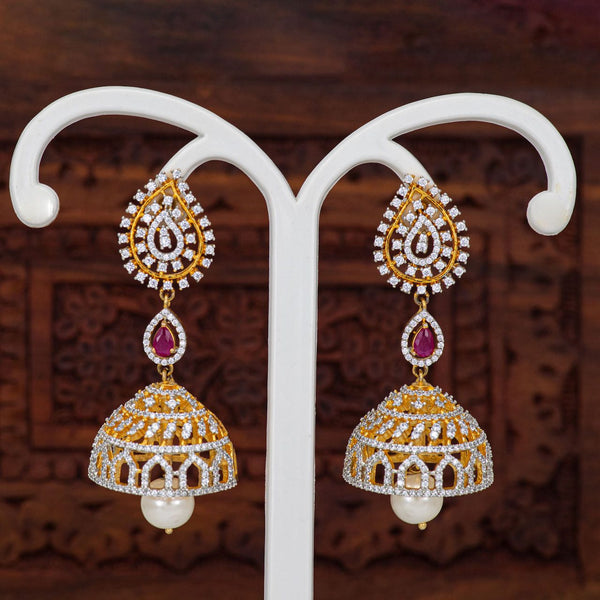 ER93 - Diamond Jhumkis