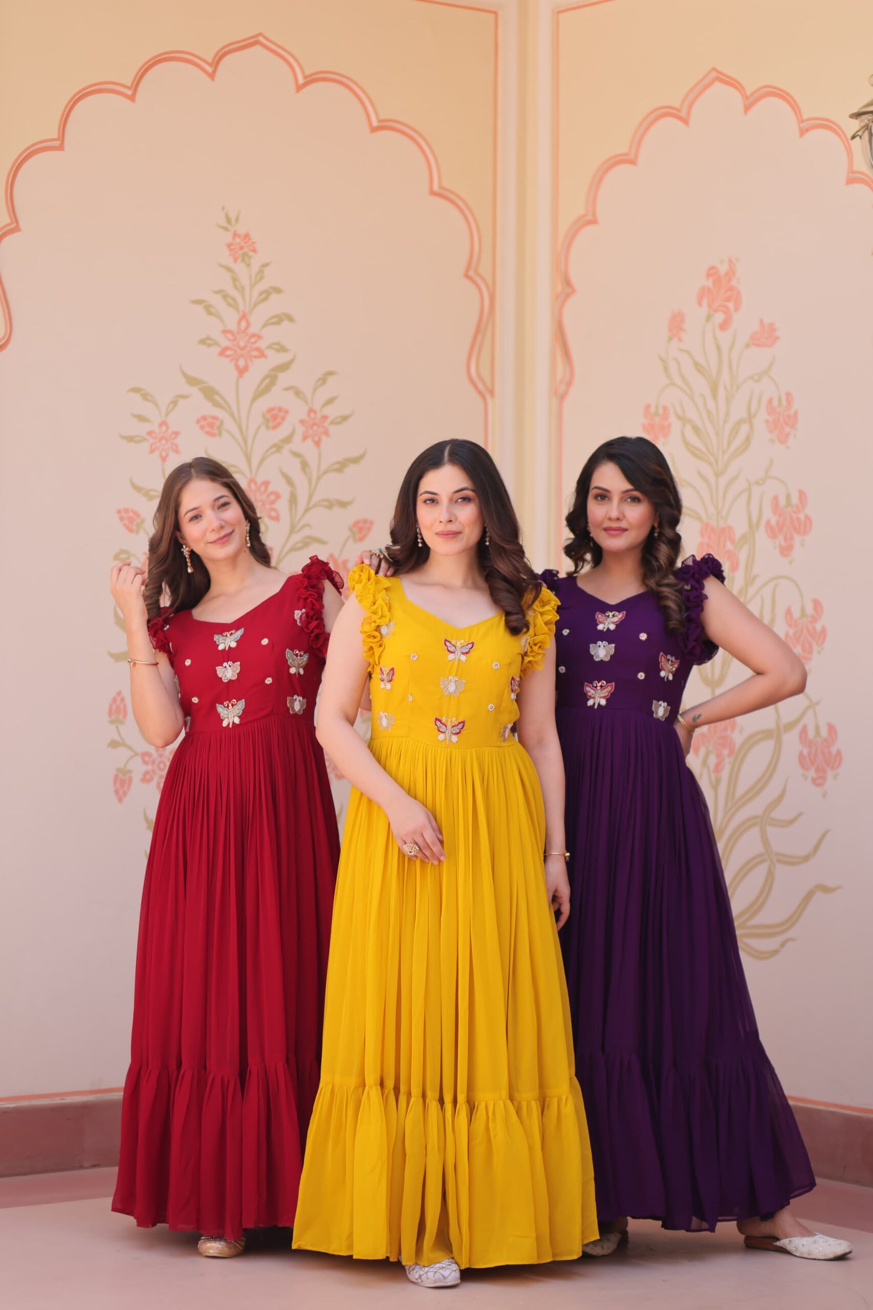L233 - Long Dress – Akruti Collections