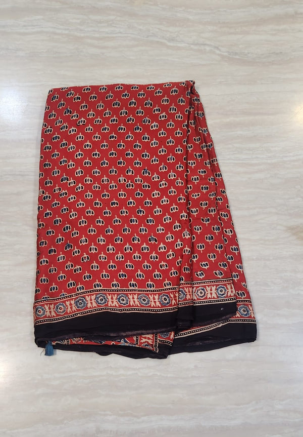 AJ18 - Ajrakh Saree