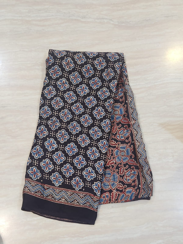 AJ17 - Ajrakh Saree
