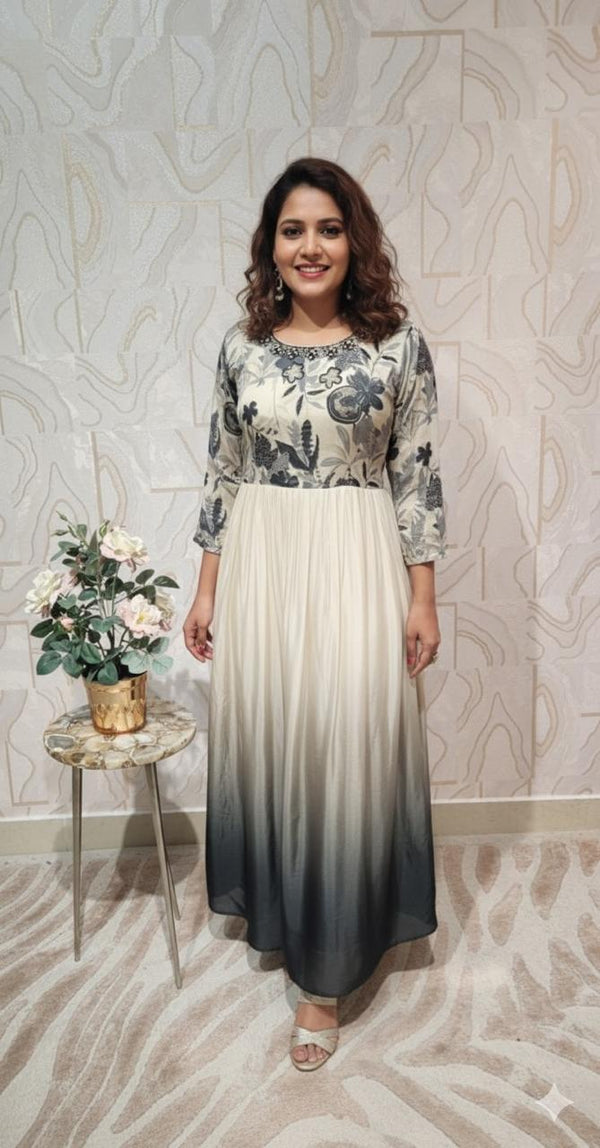 Z6703 - Floral Kurti