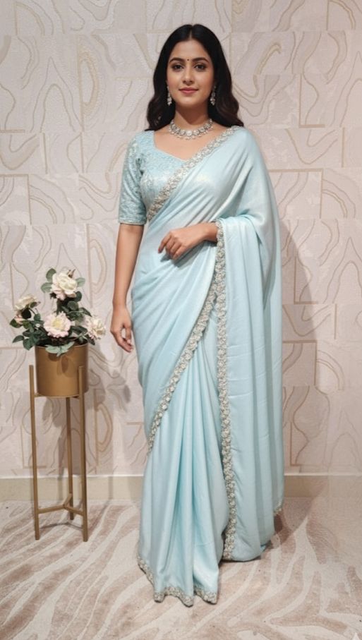 SG2- Shimmer Georgette Saree