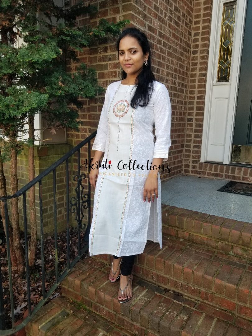 Buy Online White Cotton Straight Kurta for Women & Girls at Best Prices in  Biba India-CAFEPIN15988S