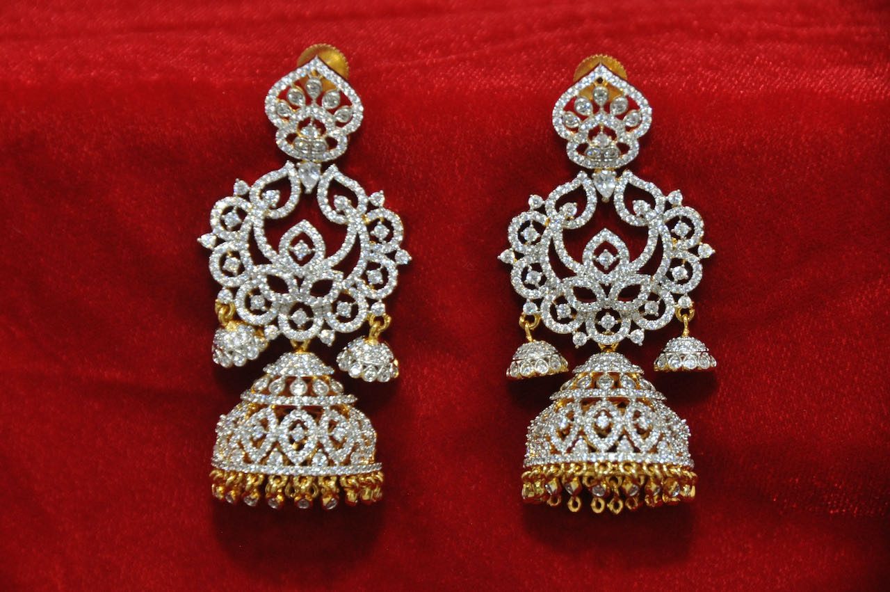 Designer Gold Earrings for Women and Girls | Fancy Earrings in CA
